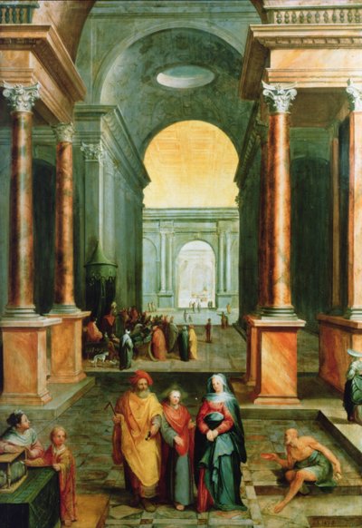 Cristo nel Tempio, 1598 da Karel van Mander III